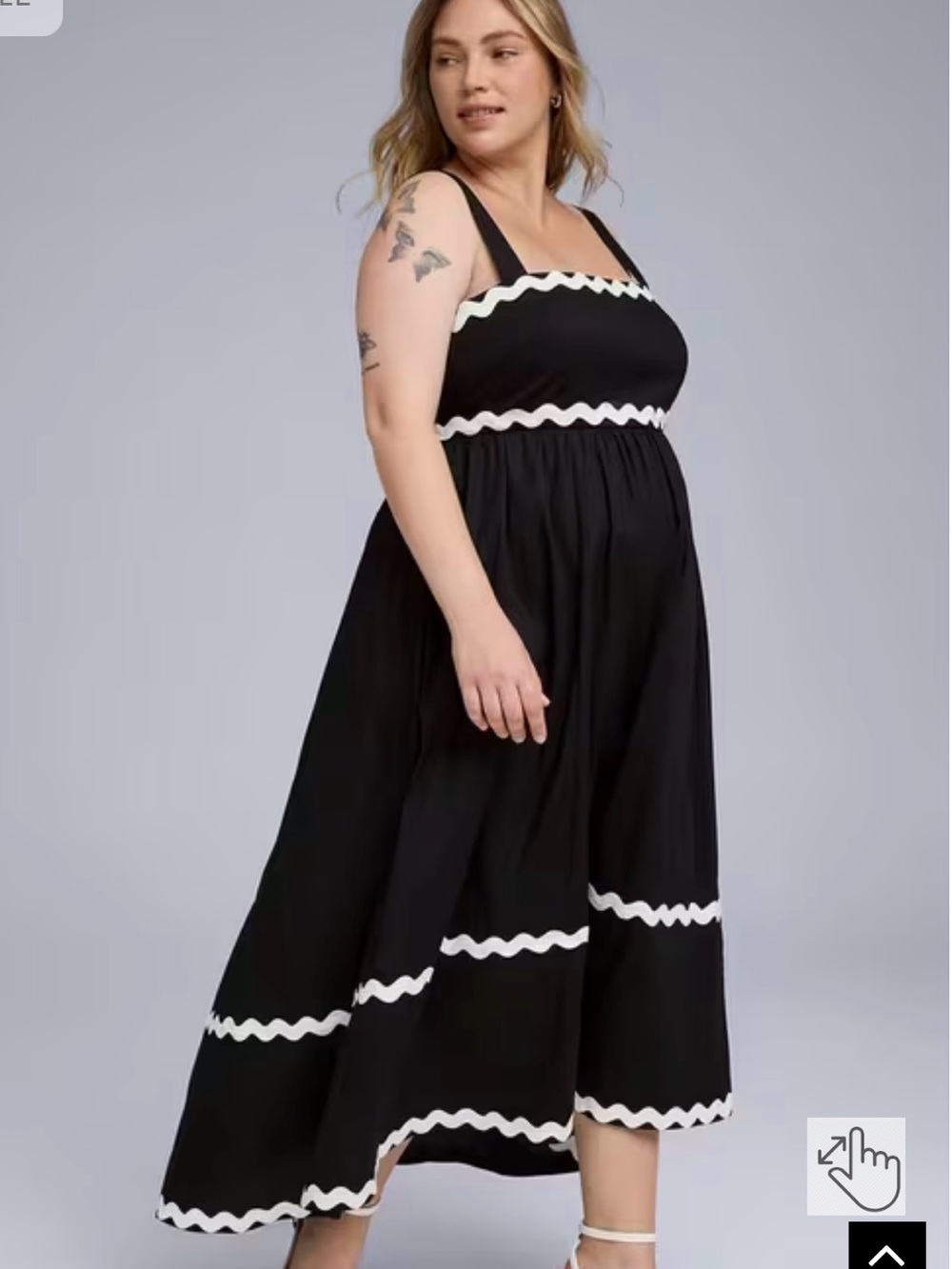 Torrid Belle Isle Maxi Babydoll Poplin Dress 2X